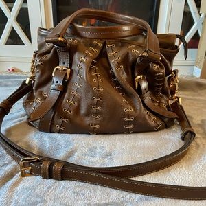 Burberry Bags Burberry Cinnamon Camel With Gold Studs Genuine Leather Tote